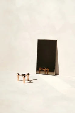 Nagel candle holder, Rosé gold