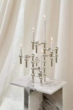 Nagel candles 12-pack, Linen grey