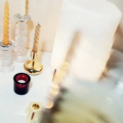 Nappula candleholder brass, small 107 mm