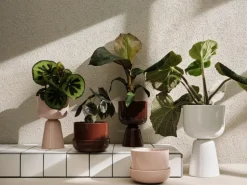 Nappula flower pot h32 cm Ø19 cm, White