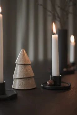Narrow Christmas tree beige, Small 11 cm
