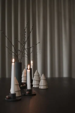 Narrow Christmas tree beige, Small 11 cm