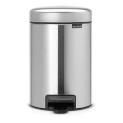 New Icon pedal bin 3 liter, Matt steel fingerprint proof