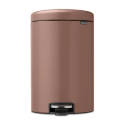 New Icon pedal bin 20 liter, Satin taupe