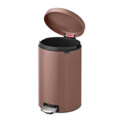 New Icon pedal bin 20 liter, Satin taupe