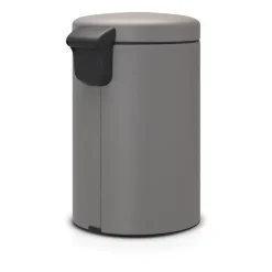 New Icon pedal bin 12 liter, Mineral concrete grey