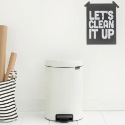 New Icon pedal bin 12 liter, white