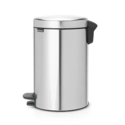 New Icon pedal bin 12 liter, matte steel finger-print proof