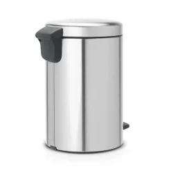 New Icon pedal bin 12 liter, matte steel finger-print proof