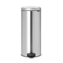 New Icon pedal bin 30 liter, matt steel