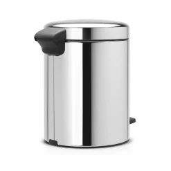 New Icon pedal bin 5 liter, brilliant steel