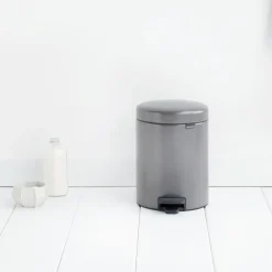New Icon pedal bin 5 liter, platinum