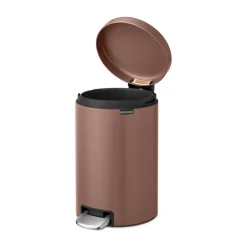 New Icon pedal bin 12 liter, Satin taupe