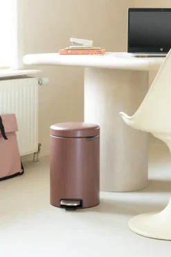 New Icon pedal bin 12 liter, Satin taupe