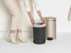 New Icon pedal bin 20 liter, Metallic Gold