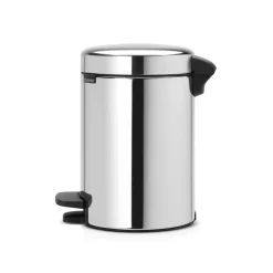 New Icon pedal bin 3 liter, brilliant steel