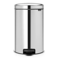 New Icon pedal bin 20 liter, brilliant steel