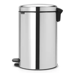 New Icon pedal bin 20 liter, brilliant steel