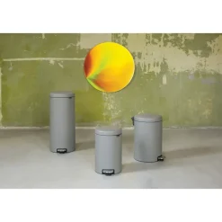 New Icon pedal bin 30 liter, Mineral concrete grey