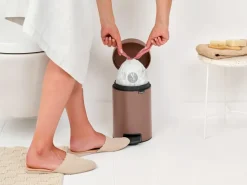 New Icon pedal bin 3 liter, Satin taupe