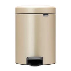 New Icon pedal bin 5 liter, Metallic Gold