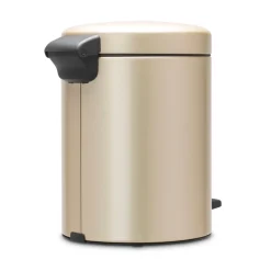 New Icon pedal bin 5 liter, Metallic Gold