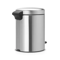 New Icon pedal bin 5 liter, matte steel