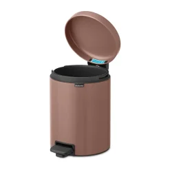 New Icon pedal bin 5 liter, Satin taupe