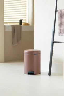 New Icon pedal bin 5 liter, Satin taupe