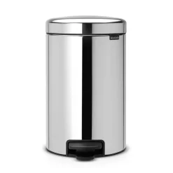 New Icon pedal bin 12 liter, brilliant steel