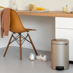 New Icon pedal bin 12 liter, Metallic Gold