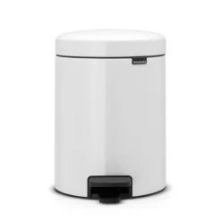 New Icon pedal bin 5 liter, white