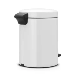 New Icon pedal bin 5 liter, white