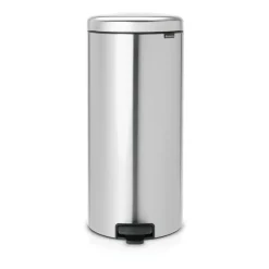 New Icon pedal bin 30 liter, Matt steel fingerprint proof