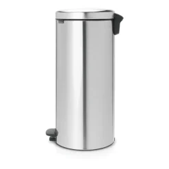 New Icon pedal bin 30 liter, Matt steel fingerprint proof