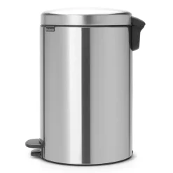 New Icon pedal bin 20 liter, matte steel