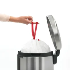 New Icon pedal bin 20 liter, Matt steel fingerprint proof