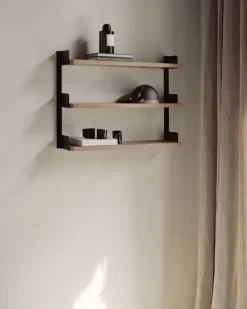 New Works Tea Shelf wall-hung shelf 46x62.5 cm, Walnut