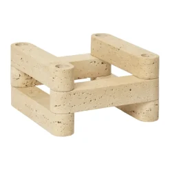 Newel module candlestick 6 piecesn, Travertine