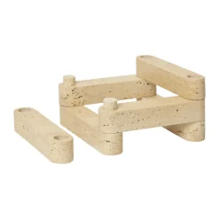 Newel module candlestick 6 piecesn, Travertine