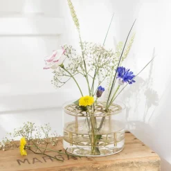 Äng vase, small, brass