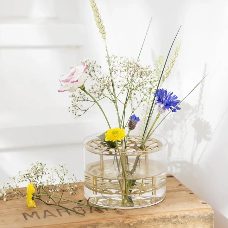 Äng vase, small, brass
