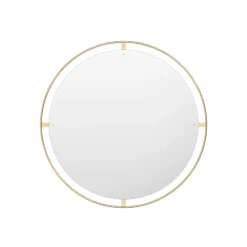 Nimbus mirror, Polished brass, ø110