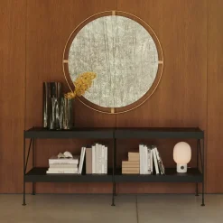 Nimbus mirror, Polished brass, ø110