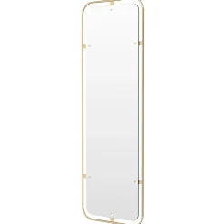 Nimbus mirror rectangular, Polished brass