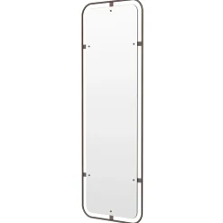 Nimbus mirror rectangular, Bronzed brass