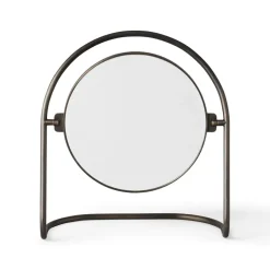 Nimbus table mirror 25 cm, Bronzed brass