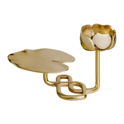 Ninfea No.1 candlestick, Brass