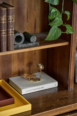 Ninfea No.1 candlestick, Brass
