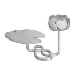 Ninfea No.1 candlestick, Nickel-plated brass
